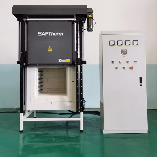 Forno ceramico industriale della porta verticale elettrica 1200c/1400c/1700c per l'applicazione industriale/forno a muffola del forno ceramico